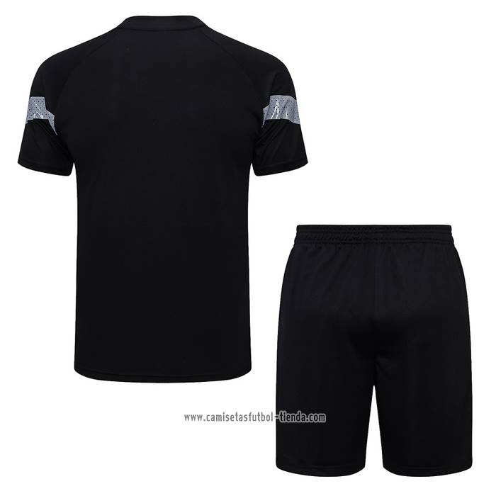 Chandal del AC Milan 2022 2023 Manga Corta Negro - Pantalon Corto